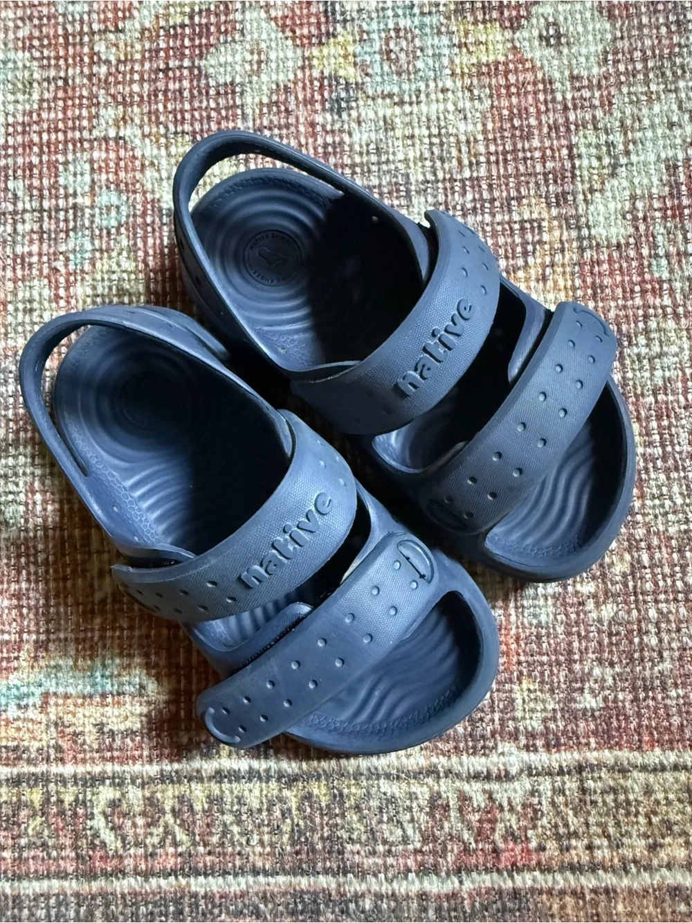 Native Kids Chase Navy Blue Adjustable Strap Sandals